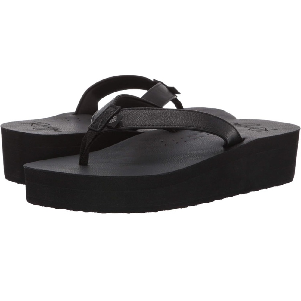 Roxy Black Platform Sandals